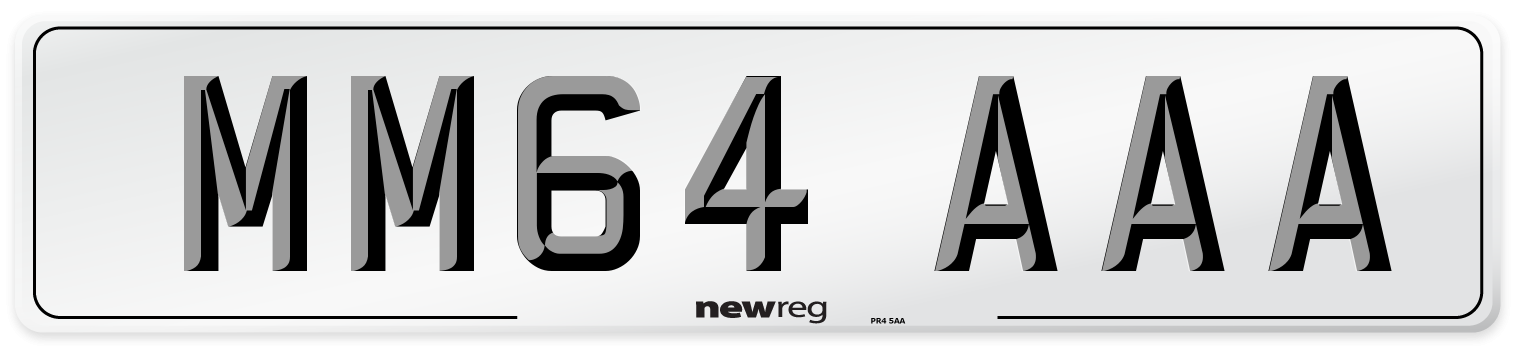 MM64 AAA Number Plate from New Reg